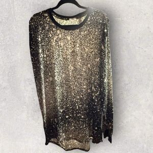 LulaRoe Hudson 3XL Black And White Dots Print Long sleeves NWT HTF Unicorn